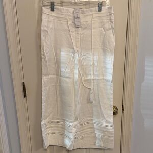 Cream linen Pants